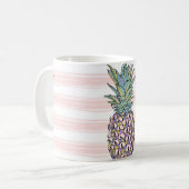 Kleurrijke ananas koffiemok (Voorkant links)