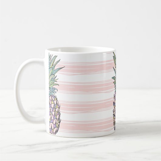 Kleurrijke ananas koffiemok (Links)