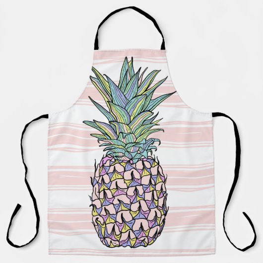 Kleurrijke ananas schort (Voorkant)