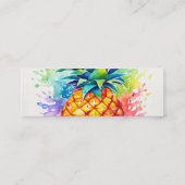 Kleurrijke ananas swinger Calling Card Mini Visitekaartje (Achterkant)