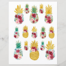 Kleurrijke ananas uitsnijding voor Scrapbook & Jou