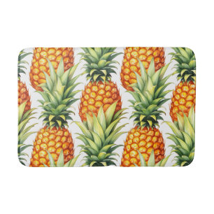 Kleurrijke ananas zomer tropisch patroon badmat