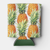 Kleurrijke ananas zomer tropisch patroon blikjeskoeler (Voorkant)