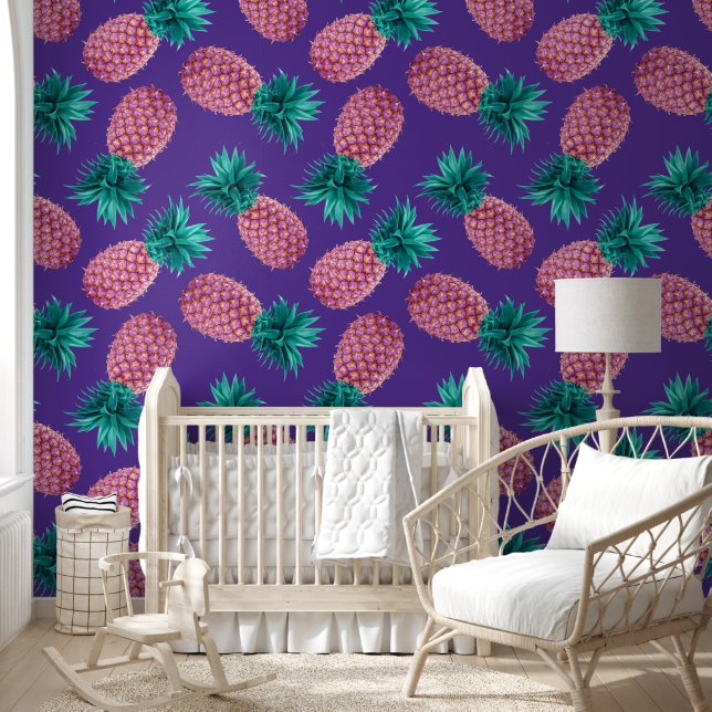 Kleurrijke Ananassen Behang (Kinderen)