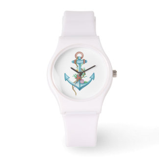Kleurrijke anchor Nautical Watch Horloge
