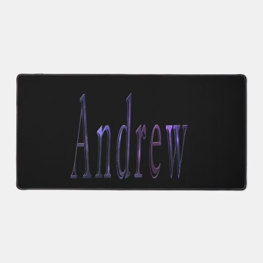 Kleurrijke Andrew Naam, Desk Mat (Voorkant)