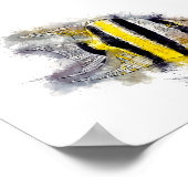 Kleurrijke AngelFish Perfect Aquarium cadeau idee Poster (Hoek)