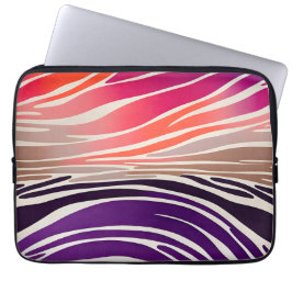 Kleurrijke Animal Print Art Laptop Hoesje Laptop Sleeve