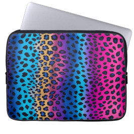 Kleurrijke Animal Print Art Laptop Hoesje Laptop Sleeve