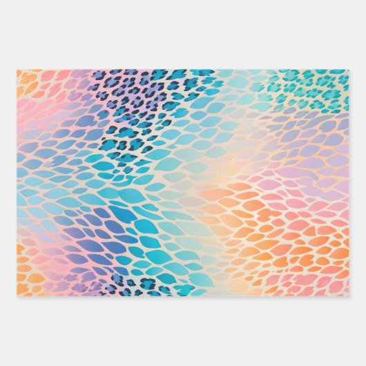 Kleurrijke Animal Print Art Wrapping Papiervellen Inpakpapier Vel (Voorkant 3)