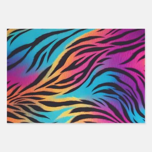 Kleurrijke Animal Print Art Wrapping Papiervellen Inpakpapier Vel (Voorkant 3)