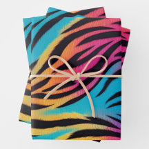 Kleurrijke Animal Print Art Wrapping Papiervellen
