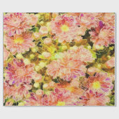 Kleurrijke Anjer cadeau papier (Vlak)