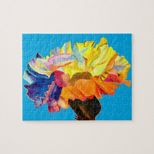 Kleurrijke anjers, pop legpuzzel (Horizontaal)