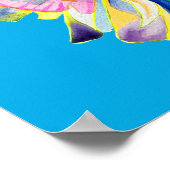 Kleurrijke anjers, pop poster (Hoek)