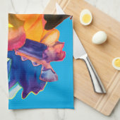 Kleurrijke anjers, pop theedoek (Quarter Fold)