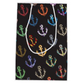 Kleurrijke ankers medium cadeauzakje (Achterkant)