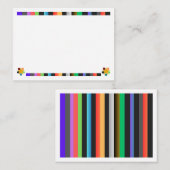 Kleurrijke ansichtkaart notitiekaartje (Voorkant / Achterkant)