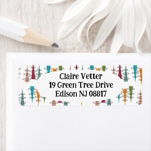 Kleurrijke Antenne Etiket (Insitu)