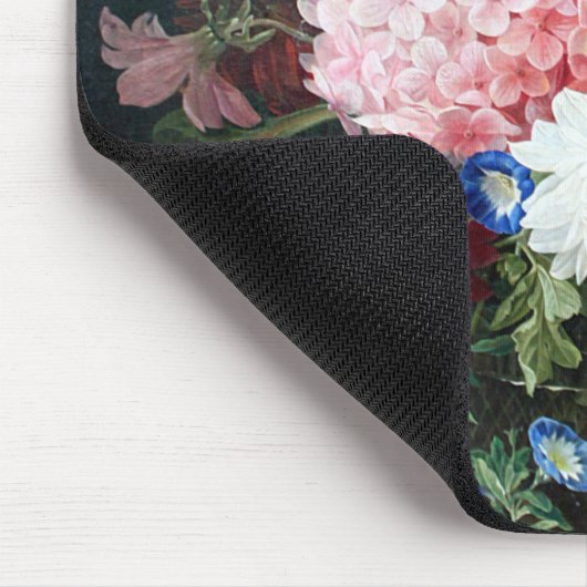 Kleurrijke Antiek bloemen maken nog steeds kunst Muismat (Hoek)