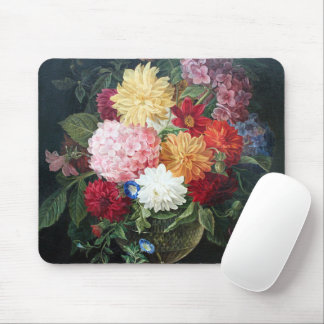 Kleurrijke Antiek bloemen maken nog steeds kunst Muismat