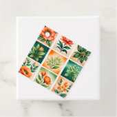 Kleurrijke Antiek Stamp Art Gift Labels (In situ)