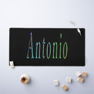 Kleurrijke Antonio naam, bureaumat
