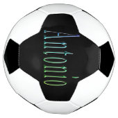 Kleurrijke Antonio naam, voetbal (Gedraaid)