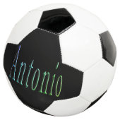 Kleurrijke Antonio naam, voetbal (Drie kwart)