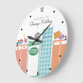 kleurrijke apparaten kookkeukenklokje grote klok (Hoek)