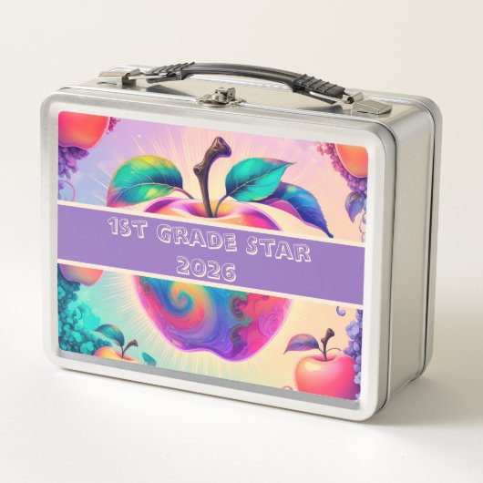 Kleurrijke appel 1e klas ster 2026 (Voorkant)