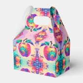 Kleurrijke appel bedankdoosjes (Achterkant)