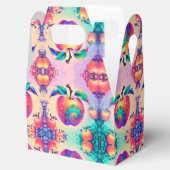 Kleurrijke appel bedankdoosjes (Geopend)