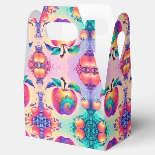 Kleurrijke appel bedankdoosjes (Geopend)