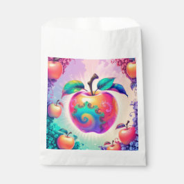 Kleurrijke appel bedankzakje