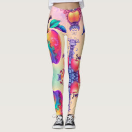Kleurrijke appel leggings
