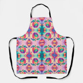 Kleurrijke appel schort (Voorkant)