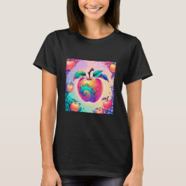 Kleurrijke appel t-shirt