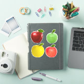 Kleurrijke Appel Vruchten Sticker (iPad Cover)
