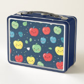 Kleurrijke Appels fruit gepersonaliseerde naam (Achterkant)