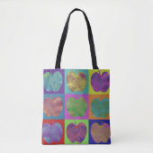 Kleurrijke appels Pop Art Canvas tas (Voorkant)