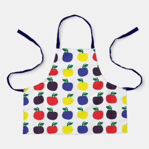 Kleurrijke Appels Vruchten Kinderen Schort