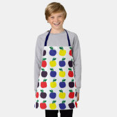 Kleurrijke appelvruchten Kinder Schort (Gedragen)