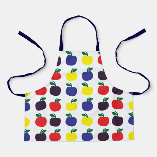 Kleurrijke appelvruchten Kinder Schort (Voorkant)