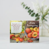 Kleurrijke Apple Basket Thanksgiving Briefkaart (Staand voorkant)