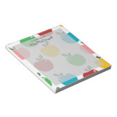 Kleurrijke Apple patronen Een notitie van de leraa Notitieblok (Schuin)