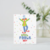 Kleurrijke April Fools Day Feestdagenkaart (Staand voorkant)