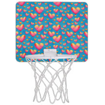Kleurrijke Aquarel Harten Basketbalring
