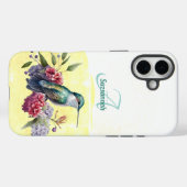 Kleurrijke Aquarel Kolibrie Gepersonaliseerd Case-Mate iPhone Case (Achterkant (horizontaal))