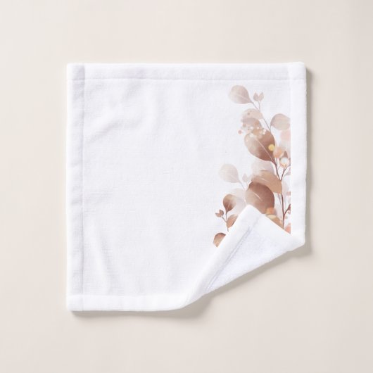 Kleurrijke Aquarel Landelijke Herfst Eucalyptus Bl Bad Handdoek (Wasdoekje)